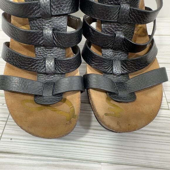 SAM EDELMAN NAYLA LEATHER WEDGES SANDAL 9.5 - Picture 5 of 16